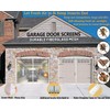 Garage Door Screen for 1 Car Garage 8x7FT White, Magnetic