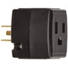 Leviton 692-E 15 Amp, 125 Volt, Triple Cube Grounding Adapter,
