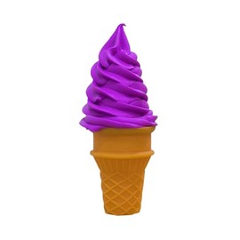LONG XIN SERIES 1 Pcs Simulated Ice Cream Artificial Lifelike Ice Cream Fake Ice Cream Food Model for Home Kitchen Cabinet Desk Shops Party Decor Sample Display Photography Props (Purple)