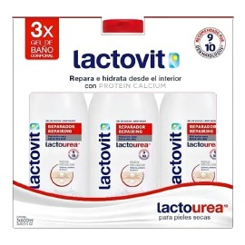 Gel De Baño Corporal Lactovit 600 Ml / 3 Piezas