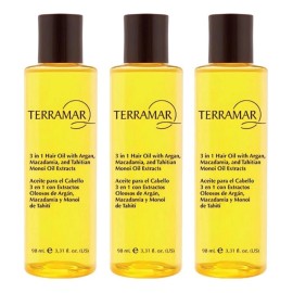 Pack 3 Óleo Tratamiento Capilar 3 En 1 Terramar De 98mls C/u