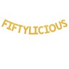 Fiftylicious Banner - 50 & Fabulous Banner, Cheer to 50