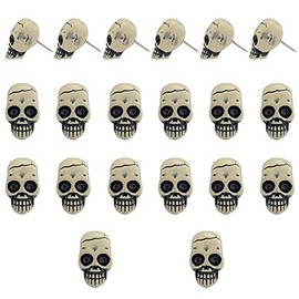 Ackron Skull Push Pins, Decorative Creative Thumbtack, Office Tacks for Bulletin Board, Cork Boards, Map, Photo, Wall Fixed, Picture, Paper, Memo, Note, Office Supplies Accessories 20 Pieces