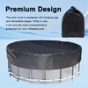 SIGANDG Round Swimming Pool Cover 5.2FT/160CM Solar Pool Cover for
