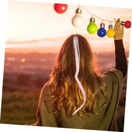 PACKOVE 10pcs Heat Resistant Clip-In Hair Extensions for Women and Girls Pink Synthetic Hairpieces for Daily Use and Special Occasions