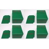 docsmagic.de 4 x Deck Box Green + Card Divider -