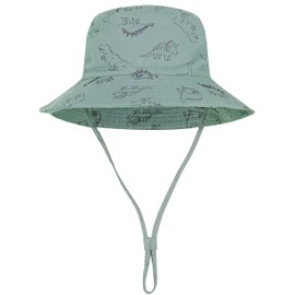 Sombrero de sol para bebé, sombrero de verano para niños, sombrero de playa de ala ancha para acampar al aire última intervensión para niños y niñas, B Verde claro, 2-4 Años