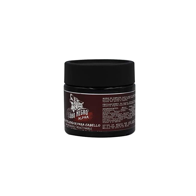 Lobo Negro Gel Estilizador para Cabello Alpha 250g