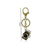 ZYCZFC Bronze Keychain Camera Model Bronze Camera Model Keyring Delicate