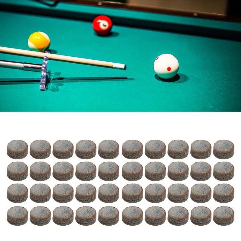 50Pcs Billiard Pool Cue Tips Pool Stick Tips Replacement with