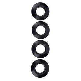 GLOGLOW 4Pcs Rubber Drip Rings, Durable Practical Universal Rubber Drip Rings for Kayak Canoe Rafting Paddles Shaft Black