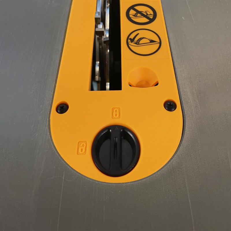 Dado Throat Plate Compatible with DeWalt 10" Portable Table Saw