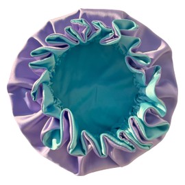 AKISS Reversible Satin Silk Sleep Hair Bonnet for Little Toddler Kids Girl Boy (Arctic/Lavender, 1~3Y)