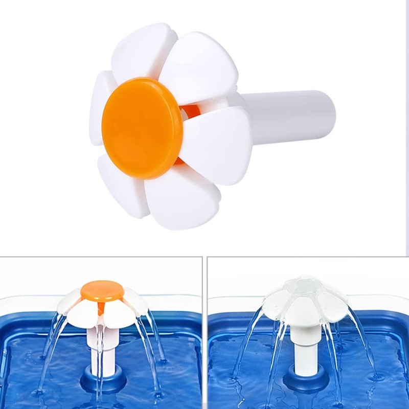 gofidin 2PCS Cat Fountain Replacement Flower Nozzle Head for Round