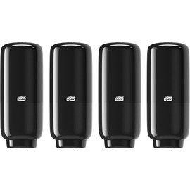 Tork Intuition Sensor Skincare Dispenser Black S4, for Hand Soap and Hand Sanitizer, Elevation Range, 571608 (Pack of 4)