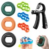 Hand Grip Strengthener, Finger Exerciser, Forearm Strengthener Kit - 7