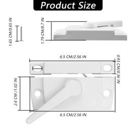 Window Sash Locks, 4 PCS Window Latches Replacement, Window Locks for up and Down Windows, Replacement Window Locks for Vertical and Horizontal Sliding Windows