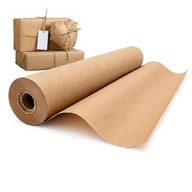 Papel Kraft, 12 pulgadas x 100 pies, Rollo de Papel Kraft, Rollo de Papel Café para Envoltura de Regalos, Postal, Arte de Pared, Manualidades, Tableros de Anuncios