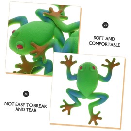 TOYANDONA 3pcs Vent Frog Squeeze Toys Animal Toy Stress Toys Pressure Relief Toys Toy Stretchy Frog Toy Squeezing Stretch Toy Tiny Toy Squeeze Frog Toy for Anxiety Soft Rubber