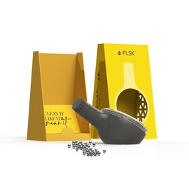 FLSK Stainless Steel Cleaning Beads with Practical Filling Aid and Strainer, Quick and Effective Cleaning, Removes Residue Without Chemicals, Suitable for All Types of Drinking Bottles