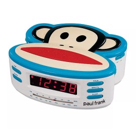Paul Frank pf250 am/fm desktop radio clock with back up battery