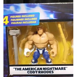 Mattel WWE Knuckle Crunchers Mini Mayhem Ring Bundle - New