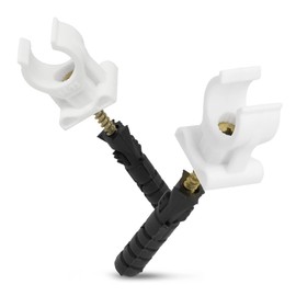 Plastic Pipe Clamp Pipe Clamp Dowel Safe Pipes Safe Installation Hose Hanger Durable Polypropylene 14-15 mm Pack of 50