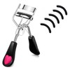 MERVK Stainless Steel Eyelash Curler with Built-in Comb Pinch Pain-Free
