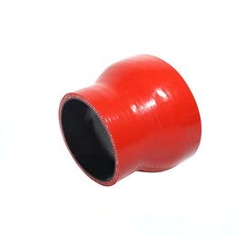 TMKOOL 4-Ply Reinforced High Temperature 3" to 3.75" ID Silicone Hose Reducer Coupler 3 Inch Length (RED, 3"-3.75")