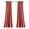 Lush Decor Julia Stripe Room Darkening Window Curtain Panel Pair,