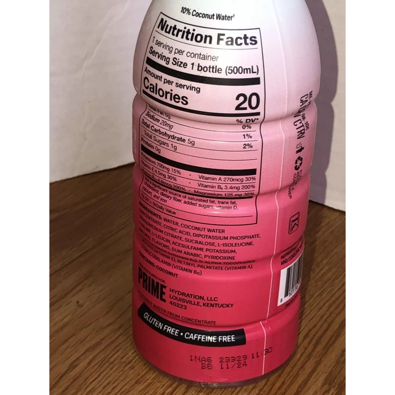 PRIME Hydration Drink CHERRY FREEZE Limited Color Change Label 16.9oz