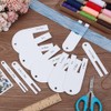 BENECREAT 9Sizes Quick Pleater, Acrylic Sewing Tools 1.27~10.12cm Quick Pleater