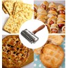 JIKANNOYA Pique Roller, Stainless Steel Pie Dough Roller, Pie Dough