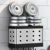 Utensil Holder Stainless Steel Wall Mount Chopstick Draining Storage Shelf