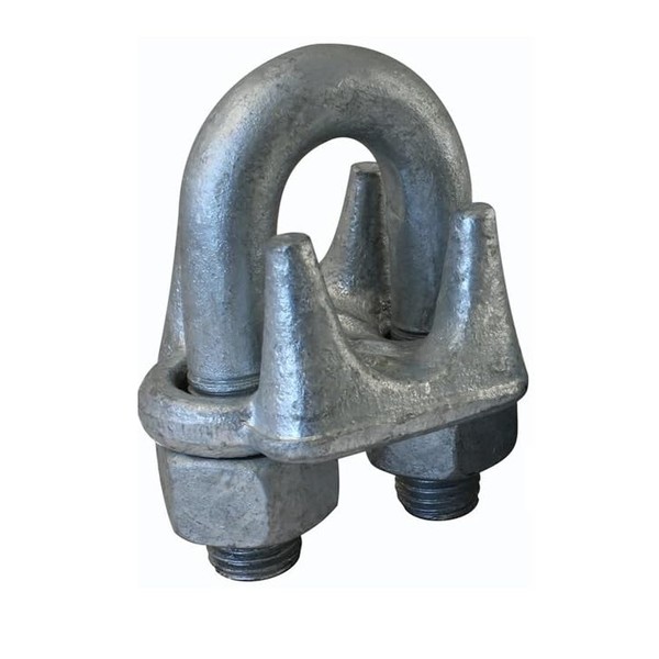 Drop Forged Wire Rope Clips 1/8" Hot Galvanized: 10, 25,