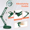 MagnieOpti 10X Magnifying Glass with Light and Stand, Real Glass