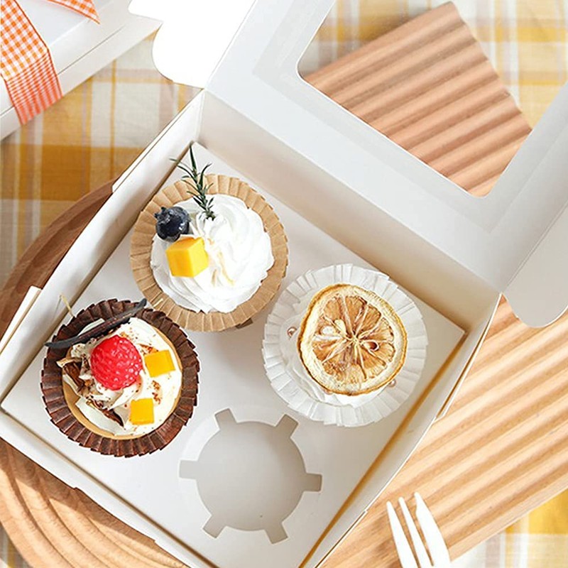 GylSun Pack of 15 Cupcake Muffin Boxes with Large Viewing