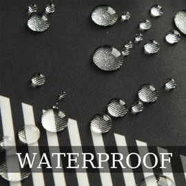 Adabana Outdoor Waterproof Pillow Covers 16x16 Inch Set of 4 Black and White Modern Geometric Throw Pillows Cover Decorative Boho Pillow Covers for Patio Garden Porch