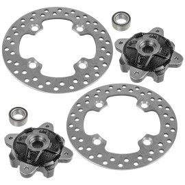 Caltric Front Left Right Wheel Hub Disc Rotor Bearing for Polaris Ranger 900 2012-2014