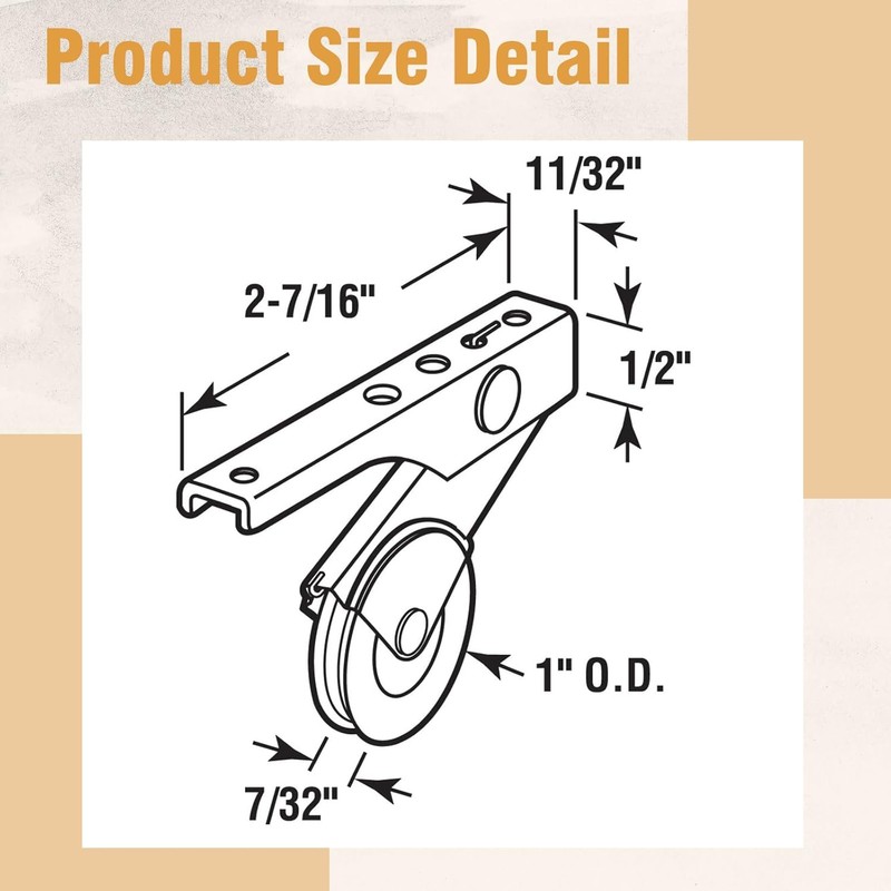 MorningRo 1 Inch Heavy Duty Sliding Screen Door Rollers 4