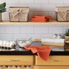 DII Basic Terry Collection Solid Windowpane Dishcloth Set, 12x12, Spice,