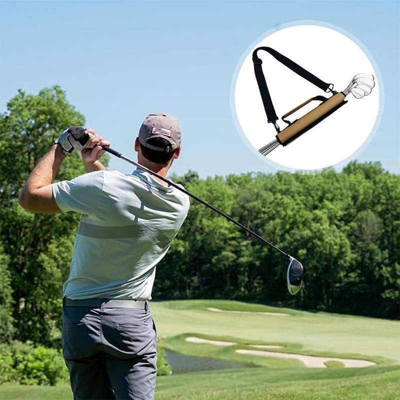 Golf Club Bag Mini Lightweight, Adjustable Golf Bag Carrier, Portable