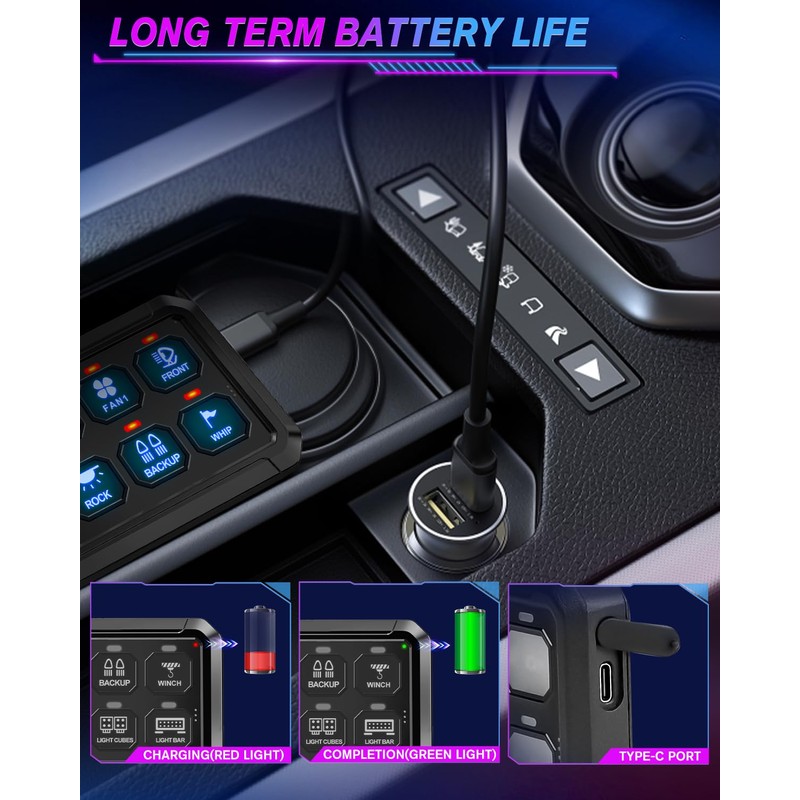 CO LIGHT 8 Gang Wireless Switch Panel Remote Control Range