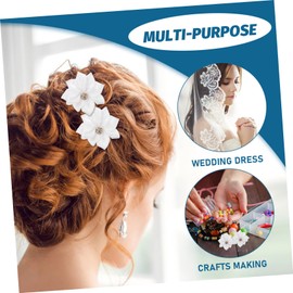 TOVINANNA 200pcs Compact Hair Flowers Rhinestones Hair Accessories for Crafting and Decoration Lightweight and for Girls and Women