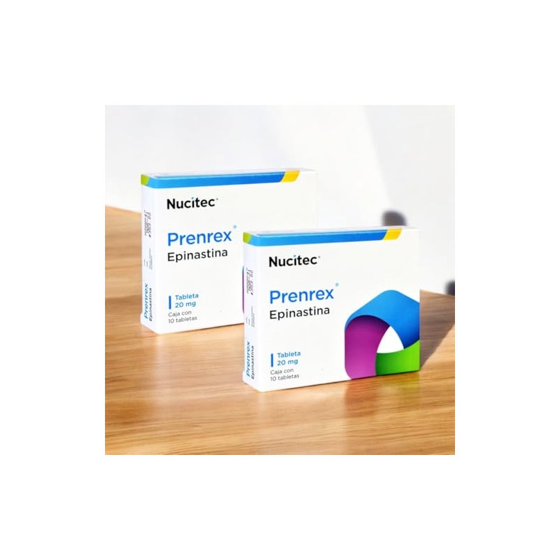Prenrex Epinastina 20 mg: Alivio Efectivo para Alergias - Pack