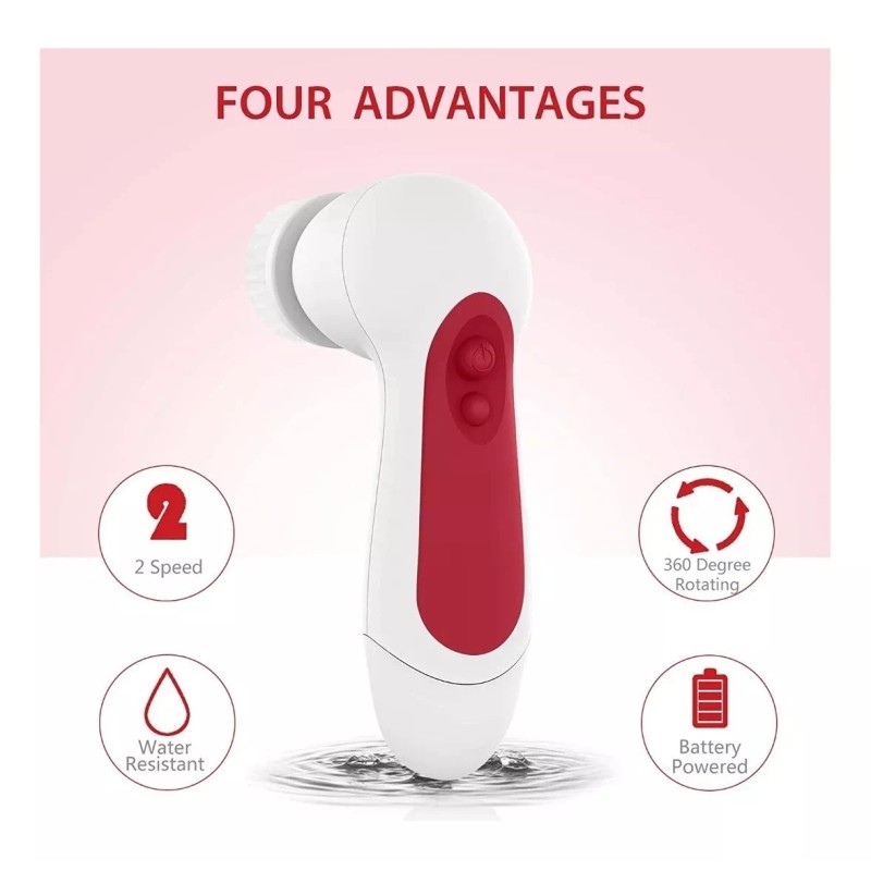 Clsevxy Juego De Cepillos Giratorios De Limpieza Facial 3 Ca