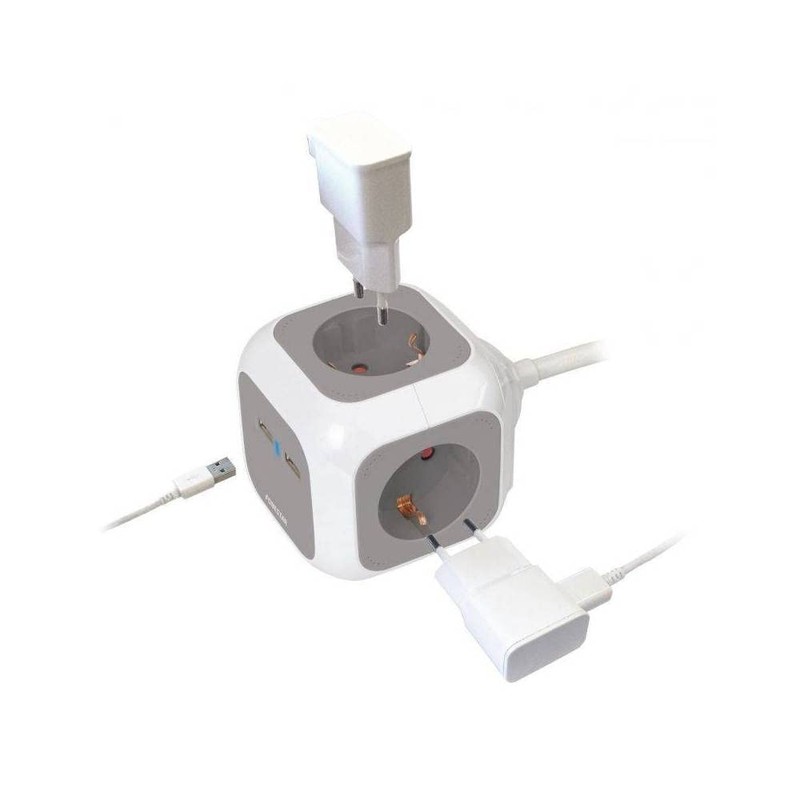 REGLETA CON CARGADOR USB FONESTAR