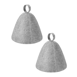 ​​2 Stück Grau Saunahut,Kopf Sauna Zubehör,Filz Sauna Hut,Gute Qualität Saunazubehör,Atmungsaktive Sauna Mütze,Saunahüte,Saunazubehör als Geschenk,Saunahut Damen Saunamütze Herre für Saunaliebhaber​​