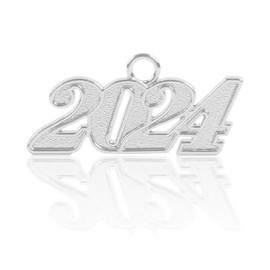 GRADFTY - Abalorio de borla de graduación 2026/2025/2024 para gorra de graduación y decoración de Año Nuevo, regalo de Navidad, 2024, Metal, No es una piedra preciosa