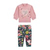 GUESS Baby Girl Sweatshirt And Pants Set, Vintage Blush, 24